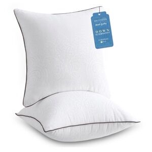 Euro Sham Pillow Inserts EXTRA-LARGE 26x26” White Down Alternative (2-pack)